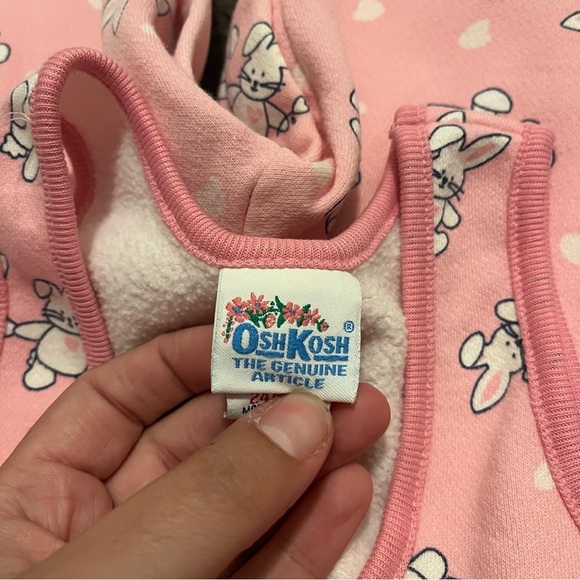 Vintage OshKosh B’Gosh Bunny One Piece Bubble Romper - Picture 2 of 8